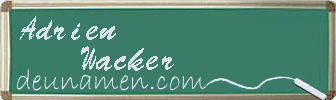 Adrien Wacker Visitenkarte